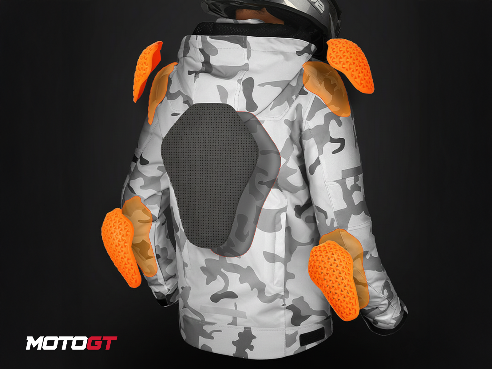 جاكيت ركوب الدراجات النارية من موتو وولف، مقاوم للرياح ومزود بشريط عاكس. — 3