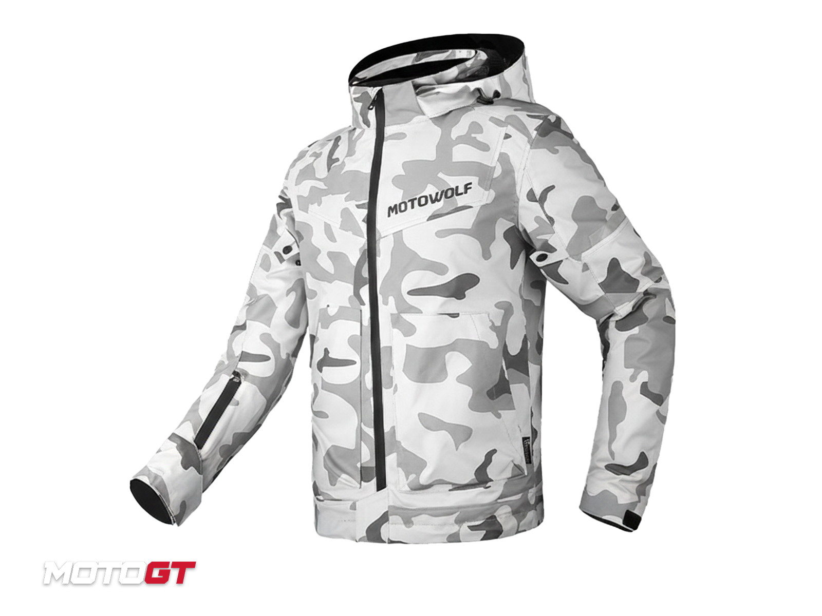 Motowolf Windproof Reflective Strip Design Riding Jacket