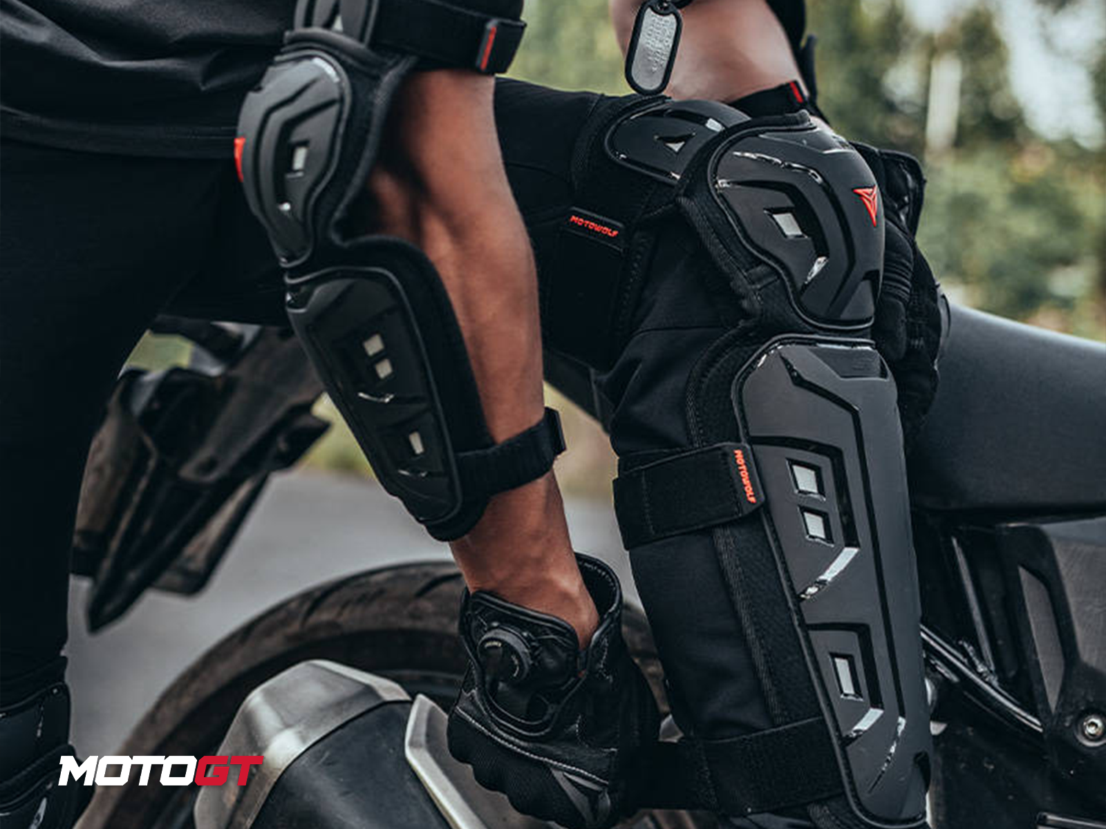 واقي الركبة والمرفقين للدراجات النارية من موتوولف سيفتي — 3