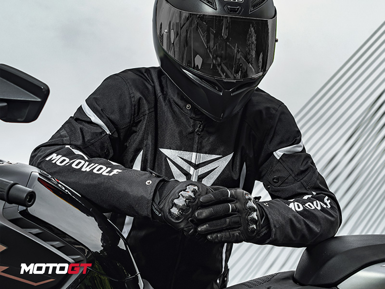 سترة ركوب الدراجات النارية من موتو وولف، واقية من الرياح، حاصلة على شهادة CE، معدات حماية — 3