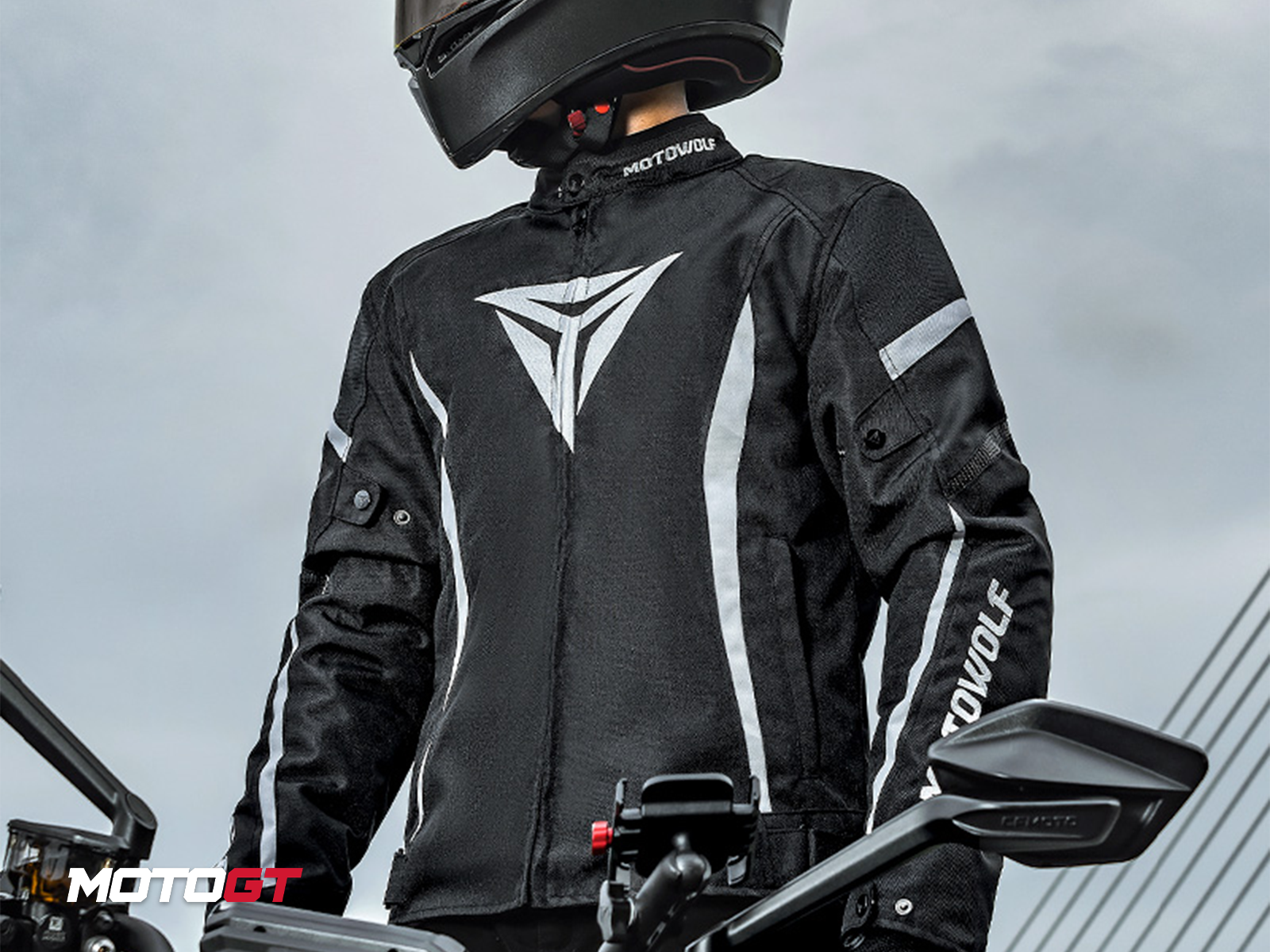 Motowolf Riding Jacket Windbreaker with CE Protective Gear
