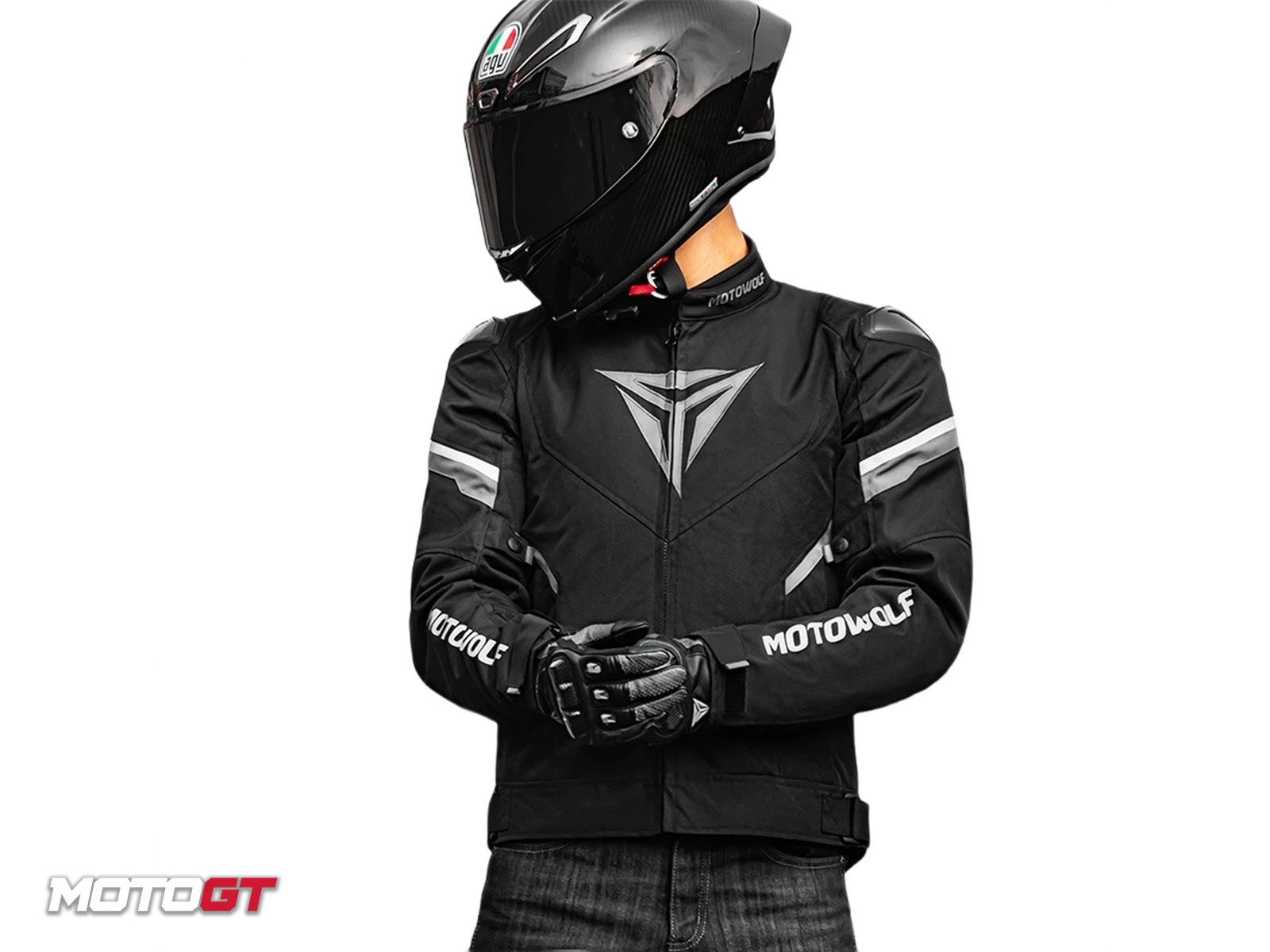 MOTOWOLF Stylish Men Motorcycle Protective Jacket