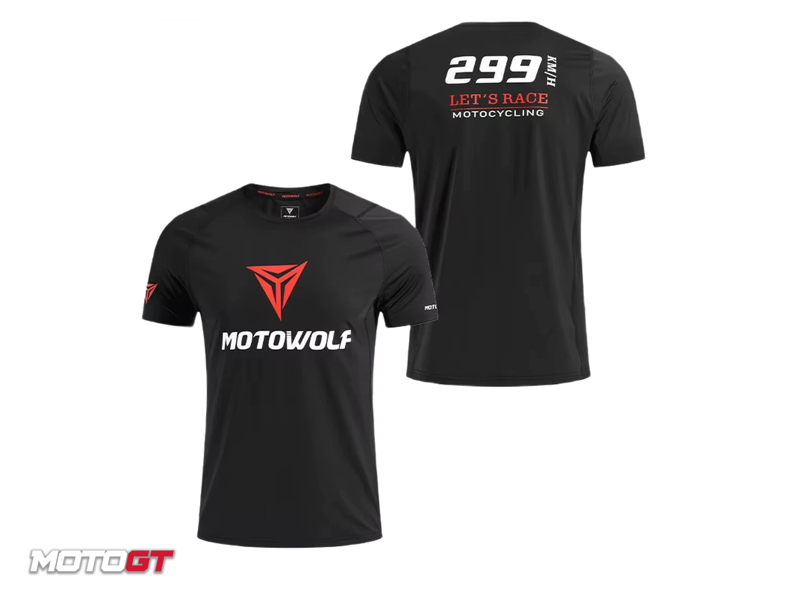 MOTOWOLF T-shirt Ice Silk Fabric Breathable Cultural Shirt