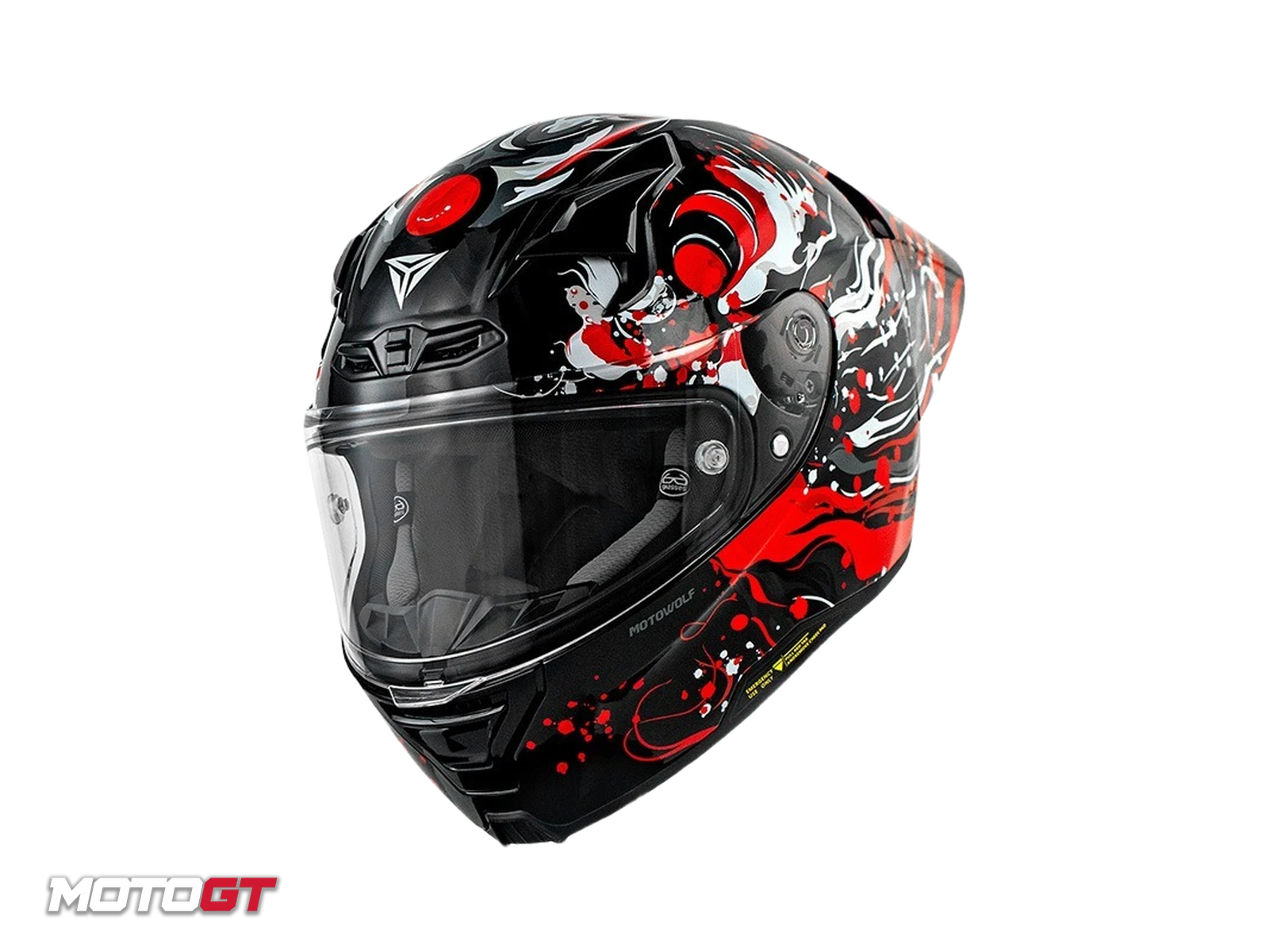 Motowolf Motorcycle Helmet Full Face Helmet DOT Certification Street Bike Racing Helmet